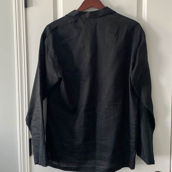 Like New linen men’s tunic. Purchased in India. P2P 23.5 inches. Sz Large - Picture 4 of 6